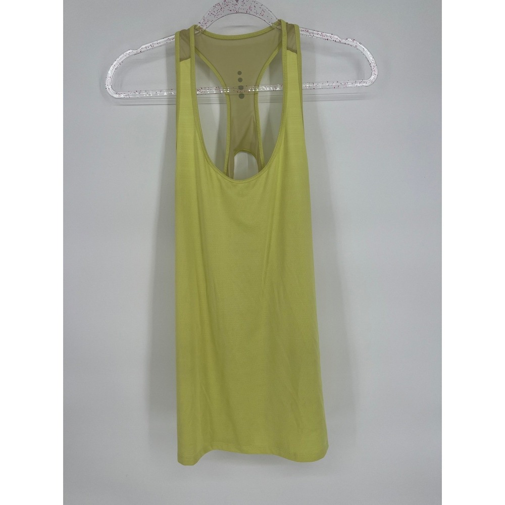 FIT2RUN Athletic Tank Top Racerback Running Sleeveless Top Yellow Size‎ M